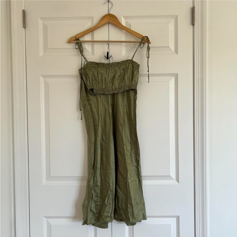 Reformation Pratt silk top and skirt